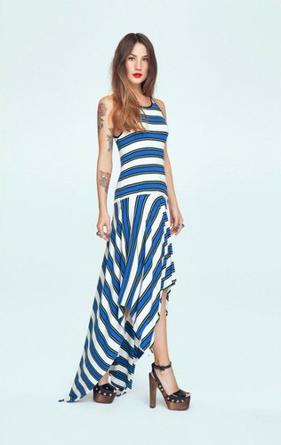 Denny rose abito vestito - rose, art