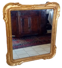 Specchio Specchiera dorata stile Impero cornice a vassoio 102 cm (h) x 91 cm