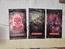 3 Bustine Spiderman The Amazing Edibas Lamincards Carte Sigillate Pacchetti