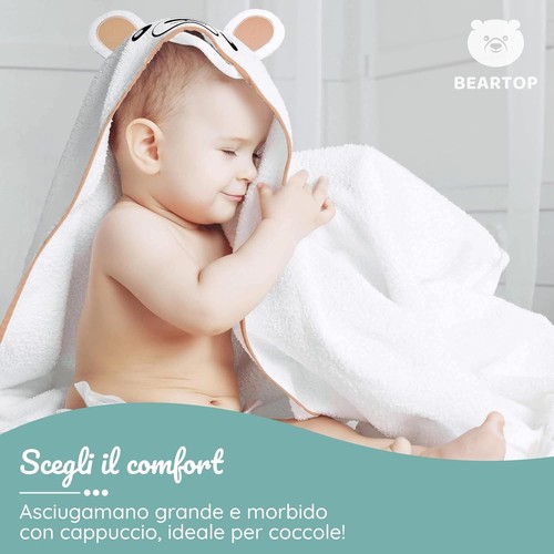 Accappatoio cappuccio neonato - cappuccio,