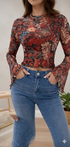 Maglia mesh trasparente - mesh,