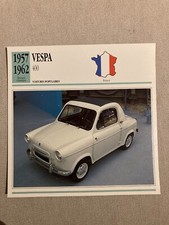 Carte fiche auto vespa - auto, 400