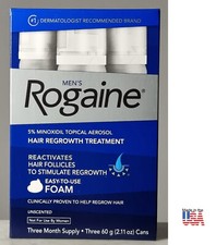 ROGAINE SCHIUMA 5% MINOX TRATTAMENTO RICRESCITA CAPELLI 3 MESI BOX USA ORIGINALE