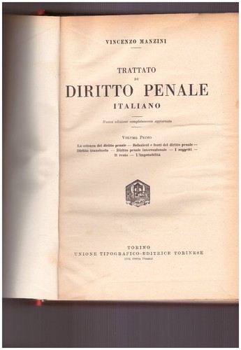 Trattato diritto penale - diritto,