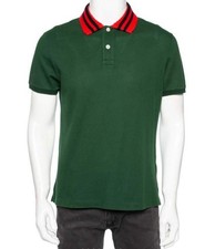 Polo Gucci verde piqué e