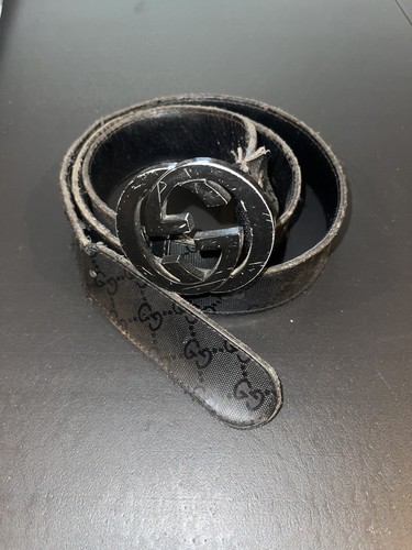 Cintura gucci tela nera - in, con