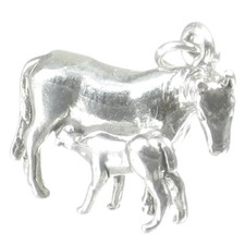 Ciondolo cavallo con puledro