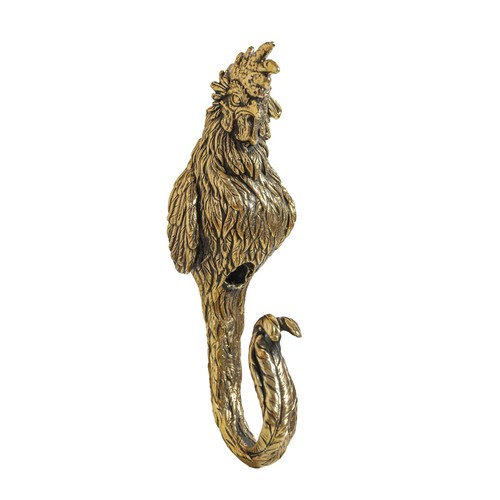 Gancio gallo ottone - vintage,