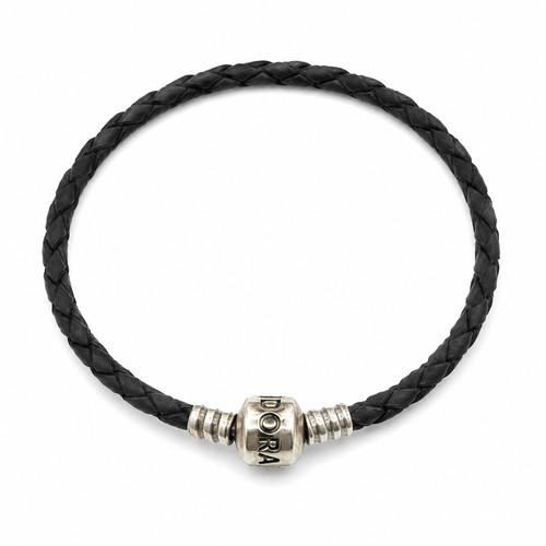 Pandora black braided leather - pandora,
