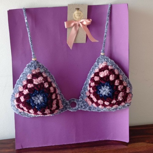 Top bikini uncinetto fatto - , a