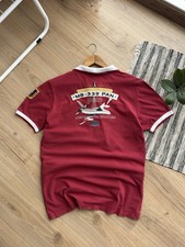 T-shirt Aeronautica Militare Vintage Giappone Militare Grande Logo Rosso Taglia Xl Uomo