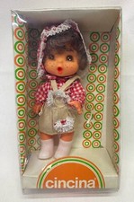 Bambola vintage anni 70 Cincina 20cm in plastica rigida collezionismo giocattoli