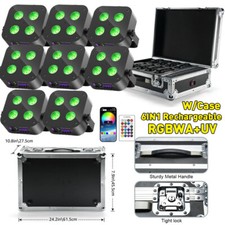 Illuminazione LED 4x25W RGBWA+UV a batteria DMX par can DJ