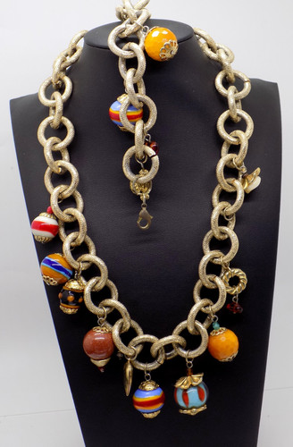 Set collana bracciale - e,