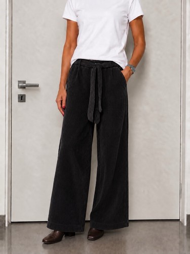 Pantalone palazzo donna nero - donna,