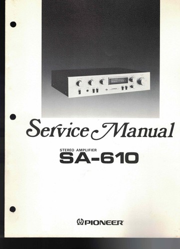 Pioneer 610 amplificatore - sa-610,