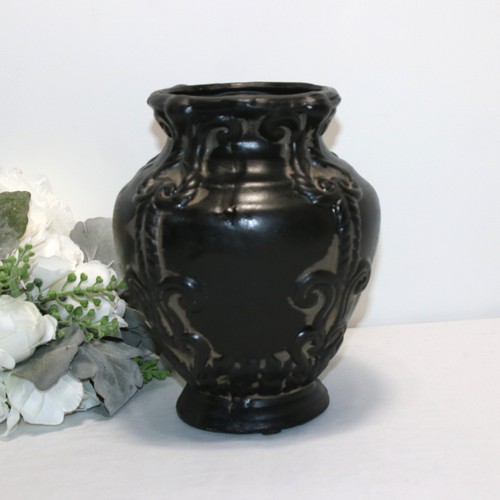 Vaso ceramica nera 5 - in, 8,5"