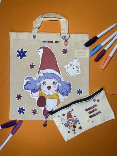 Tote bag pochette - +,