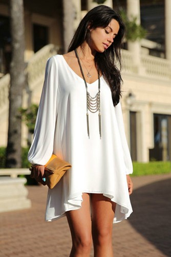 Abito camicia maglia scollo - abito,