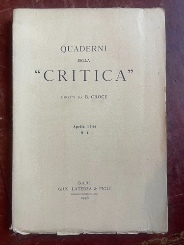 Quaderni della critica - della,
