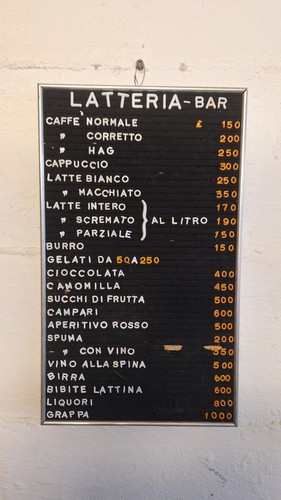 Listino bar latteria anni - listino,