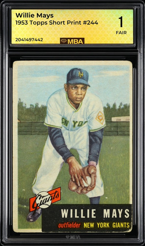 1953 topps willie mays 244 - 1953,