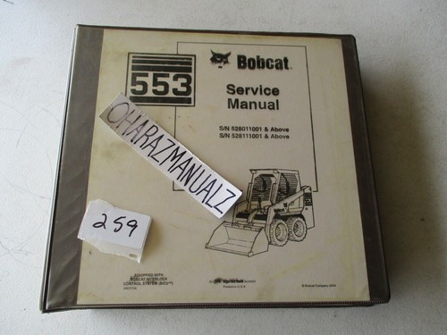 Bobcat 553 manuale servizio - manuale,