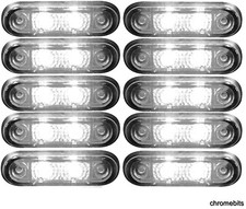 10x Bianco Colore LED Lampade