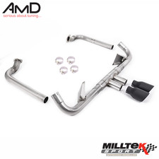 Milltek Porsche Boxster 718 GTS Scarico Punte Nere Adatto ai Modelli GTS/S 2.5T