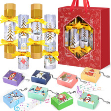 8 Pezzi Regali Natale Crackers