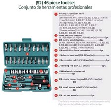 46 pz/set Chiave A Bussola Kit