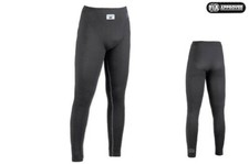 FIA Biancheria Intima OMP ONE Nero Lungo Johns Nomex Pantaloni Slip Rally Corsa Ignifugo