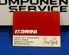 LIBRETTO USO E MANUTENZIONE MOTO MORINI NEW YORK 501 350 EXCALIBUR 1988 NUOVO