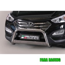 Misutonida EC/MED/333/IX Bull-Bar omologata INOX diam.63 HYUNDAI Santa Fe 12>