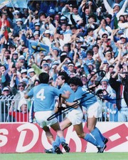 Andrea Carnevale Foto Autografata Signed Photo PROOF Soccer Napoli Maradona