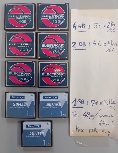 Lotto schede di memoria - schede,