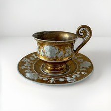Tazza porcellana Vienna dorata