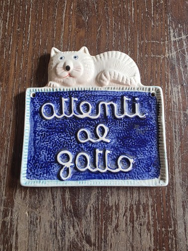 Aplique attenti gatto - "attenti, al