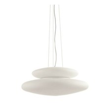 Modern White Blown Glass
