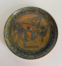 RARO PIATTO SOCIETA' VARESINA IPPICA CORSE CAVALLI CENTENARIO ALBINO REGGIORI