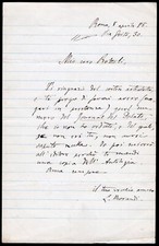 Autografo del garibaldino e