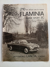 Lancia FLAMINIA SUPER SPORT 3C Pubblicita' ADVERTISING Werbung originale 1964