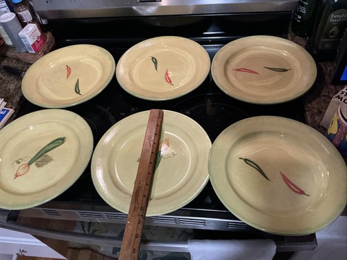 Sei piatti zucchine - sei, vintage
