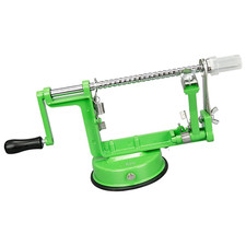 Sbuccia Mela - 3 in 1 Pela, Affetta, Levatorsoli per Mele e Frutta (Verde)