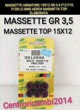 MASSETTE VARIATORE 15X12 GR 3.5 F12 R F10  BWS AEROX PER MARMITTA TOP ELABORATA 