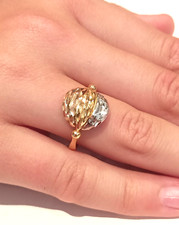 ANELLO IN ORO BIANCO GIALLO E