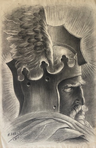 Testa guerriero di - testa,