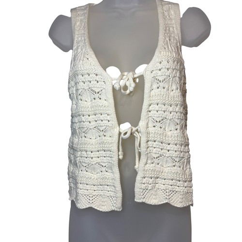 Gilet maglia uncinetto - , cotone