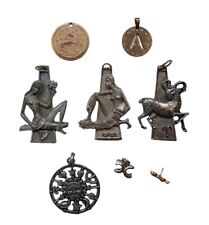 *HH* Lotto 8 Ciondoli Pendagli Segni Zodiacali Segno Zodiaco Medaglia Amuleto 