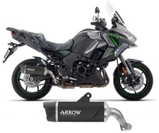Terminale scarico Arrow IndyEVO Alluminio Dark Carbon Kawasaki Versys 1100 2025